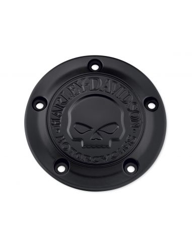 Point Cover HD Skull black for Dyna, Softail and Touring from 1999 to 2017 ref OEM 25600087