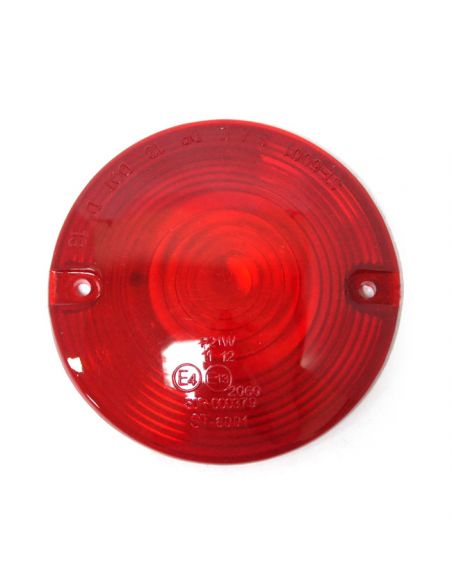 Red flat lens arrow lens for Softail and Touring from 1986 to 2020