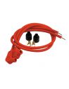 Universal 8mm red spark plug cables 60 cm long (2 pieces)