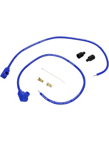 Universal 8mm blue spark plug cables 60 cm long (2 pieces)