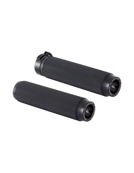 Knurled knobs with black rubber