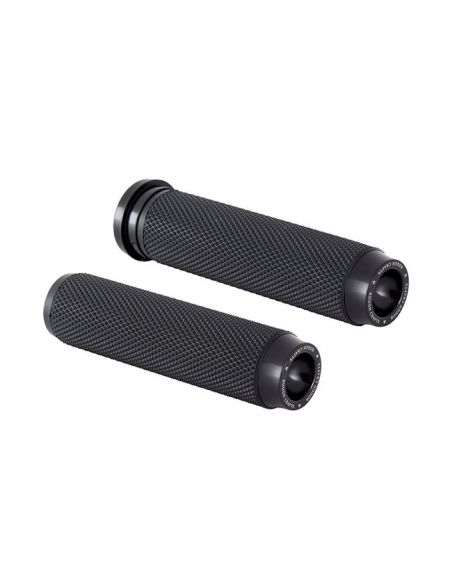 Knurled knobs with black rubber
