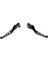 Black brake and clutch levers 4 holes for Softail from 2018 to 2021 with cable clutch