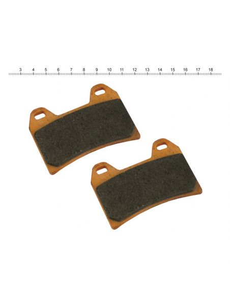Pads for Performance Machine pliers for softail with integrated PM gripper and support - sintered