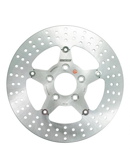 Front brake disc diameter 11.8" left glossy for Touring from 2008 to 2018 ref OEM 41809-08