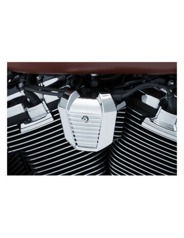 Chromed Kuryakyn Precision coil cover for Softail from 2018 to 2021