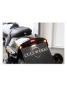 Black central license plate holder with license plate light, headlight and LED stop approved for Softail Fat Bob from 2018 to 20