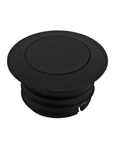 Black wrinkled Pop-up fuel cap for Sportster, FXR, Dyna and Touring83-95NOW ventilated