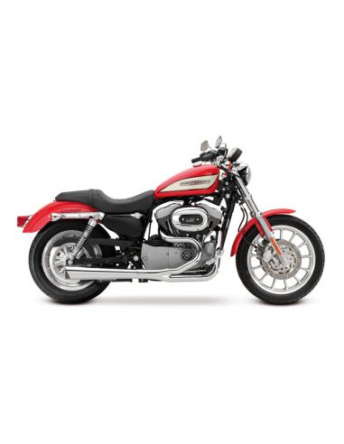 Chrome supermeg 2-in-1 supertrapp exhaust for Sportster from 2004 to 2013
