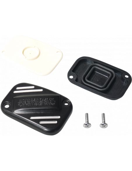 Black front master cylinder cover for Softail from 2015 to 2022 ref OEM 41700237