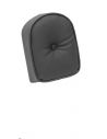 Smooth cushion with button for backrest sissy bar black Medium 28 cm