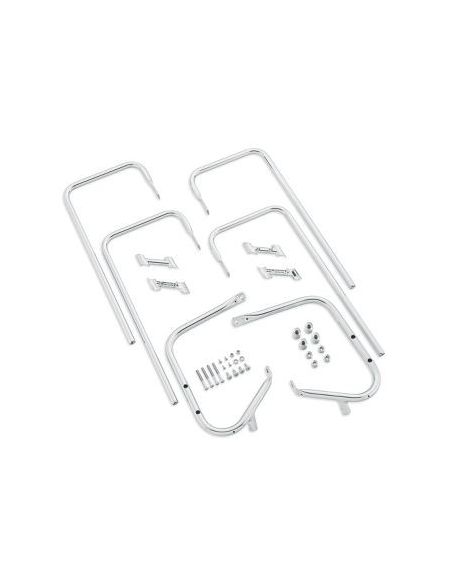 Complete kit chrome protections hard bags for Elettra glide and Road King from 1997 to 2008 ref OEM 91216-97