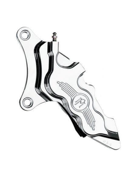 Brake caliper PM 6 pistons front left glossy for Softail and Dyna Wide glide with 13" disc