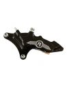 Brake caliper PM 6 pistons front left black contrast for Softail and Dyna Wide glide with 13" disc