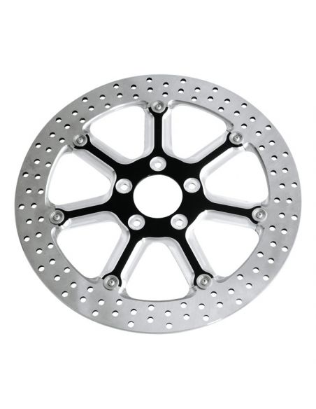 Front brake disc PM diameter 13" (33 cm) floating contrast for Dyna WG, Softail and Touring from 1984 to 1999