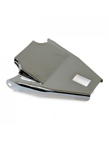 Chromed saddle pad for Softail
