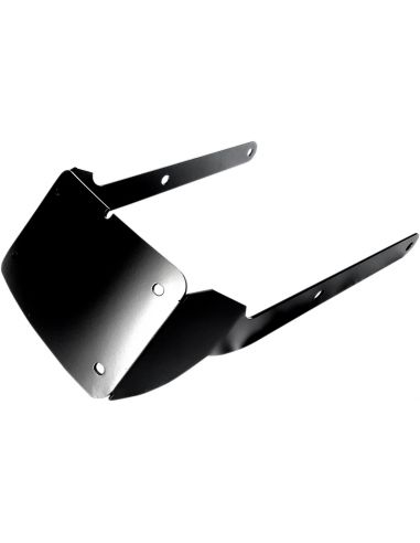 Black curved central license plate holder for Softail Fat Bob from 2018 to 2022