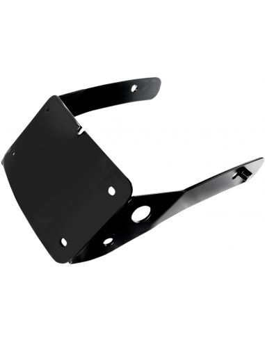 Black curved central license plate holder for Dyna Wide glide from 2010 to 2015