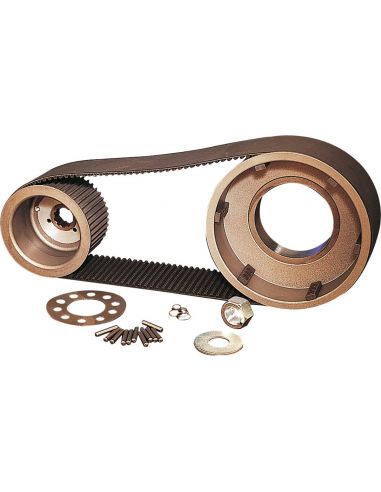 2" wide belt drive kit with grooved shaft for foot start