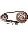3" wide belt drive kit with grooved shaft for electric starter for Panhead from 1955 to 1965