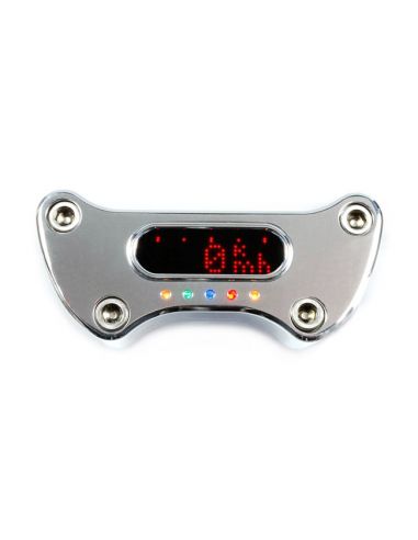 Tag with indicator lights for Motoscope Mini instrument in glossy aluminium