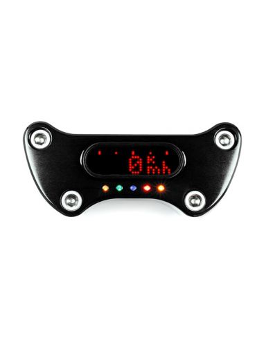 Tag with indicator lights for Motoscope Mini instrument in black aluminium
