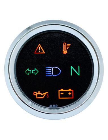 Mini chrome-plated micro indicator units with black display diameter 48 mm