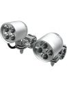 50 mm chrome Rivco LED side lights with 1-1/4" (32 mm) terminals