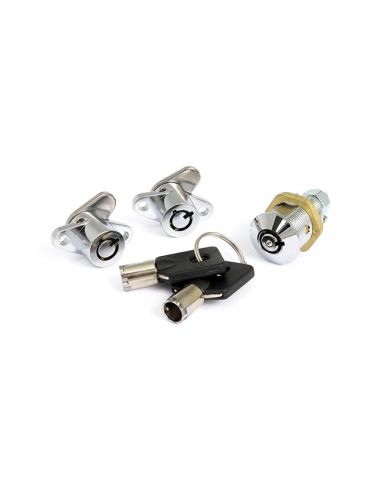 Chrome lock kit for hard bags and tourpack for Touring from 1993 to 2013 ref OEM 53710-93 and 53848-00