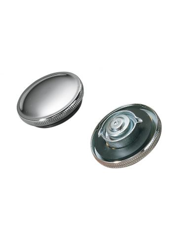 Chrome-plated ventilated camcase cap from 1973 to 1982