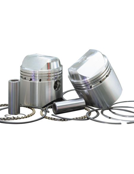 Forged Wiseco pistons with +0 compression bands 10:1 for Sportster 1000cc from 1972 to 1985