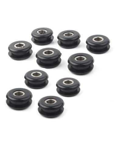 Rubber inserts with internal spacer for Softail oil tank from 2000 to 2017 ref OEM 5775 + 11447
