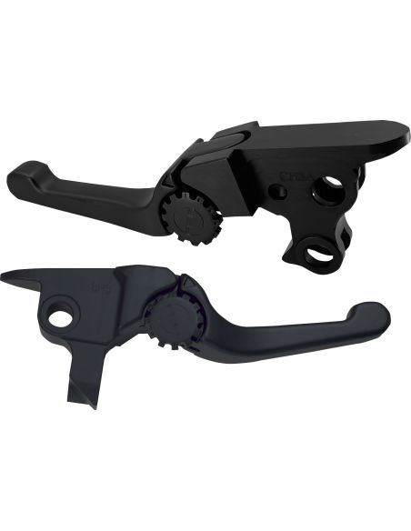 Black adjustable brake and clutch levers PSR anthem Shorty for Touring from 2021 to 2022