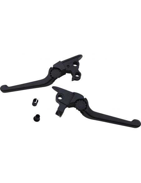 Black adjustable brake and clutch levers PSR anthem for Touring from 2017 to 2020 with hydraulic clutch