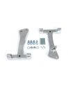 Chromed passenger footpeg mounts for Dyna from 2006 to 2017