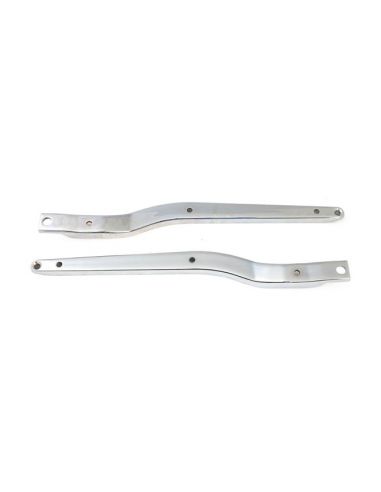 Chrome mudguard mounts WITHOUT arrow holes for FXWG Wide glide from 1980 to 1986