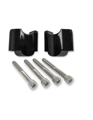 Black 2" high riser extensions for Sportster forty Eight from 2010 to 2020