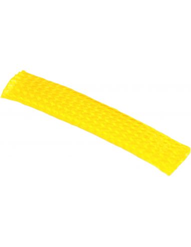 Guaina intrecciata estensibile diametro interno 9 mm (3/8") lunga 30 cm colore gialla