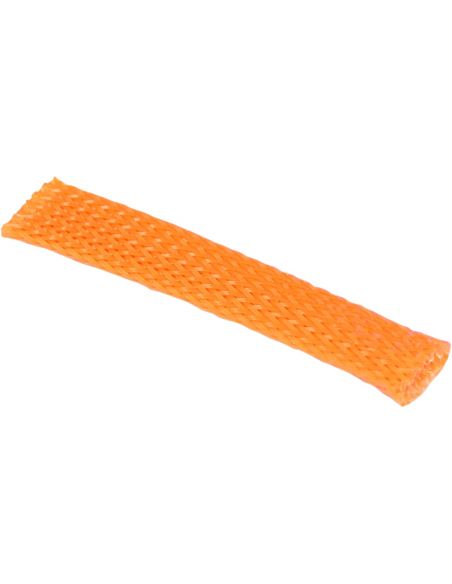 Stretch braided sheath inner diameter 9 mm (3/8") long 30 cm orange color