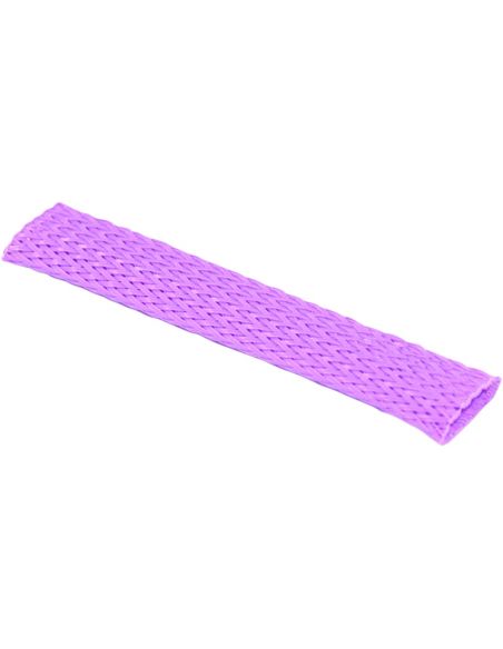 Stretch braided sheath inner diameter 9 mm (3/8") long 30 cm purple color