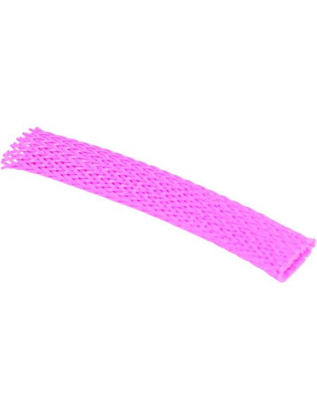 Stretch braided sheath inner diameter 9 mm (3/8") long 30 cm pink color