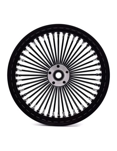 Black front wheel King spoke 48 spokes16'' x 3.5'' single flange and wide hub