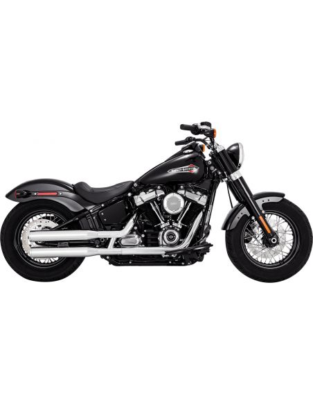 Mufflers Vance & Hines Eliminator 300 3" Slip-On Catalyzed for Softail from 2018 to 2023 chromed