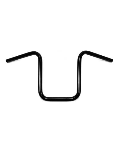 Hanger Narrow ape handlebar 1" high 12" black without dimples