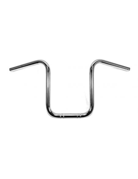Hanger Narrow ape handlebar 1" high 12" Chrome without dimples