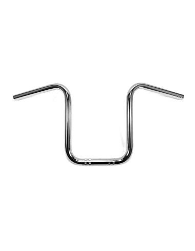 Hanger Narrow ape handlebar 1" high 12" Chrome without dimples