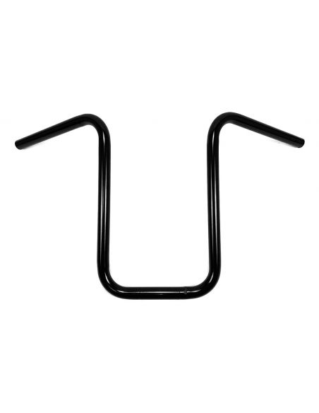 Hanger Narrow ape handlebar 1" high 15" black without dimples