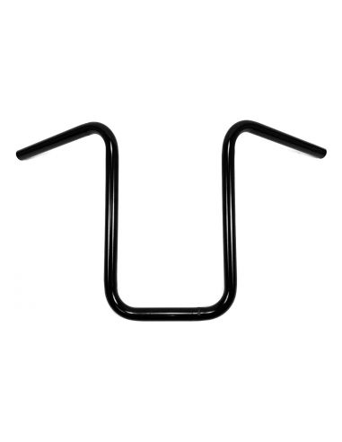 Hanger Narrow ape handlebar 1" high 15" black without dimples