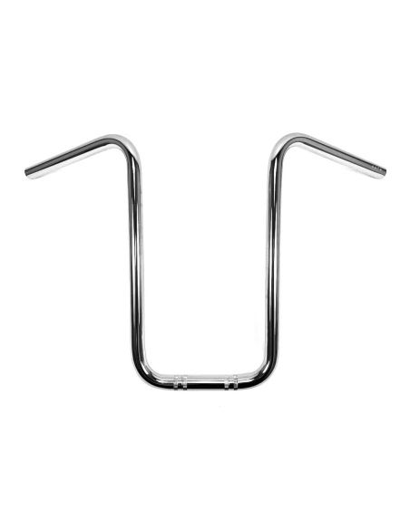 Hanger Narrow ape handlebar 1" high 17" Chrome without dimples