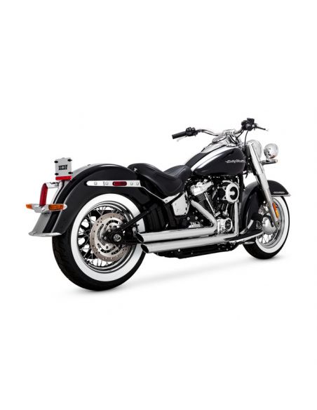 Mufflers Vance & Hines 2-1/2" Big Shots Staggered PCX for Softail from 2018 to 2023 chrome